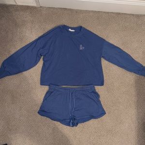 Hippie rose cute blue lounge set